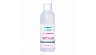Domix Nail Prep lux 2 в 1 - Обезжириватель ногтевой пластины и средство для снятия липкого слоя (без растворителей), 200 мл